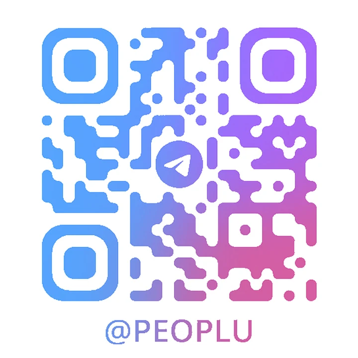 Telegram QR code for @peoplu